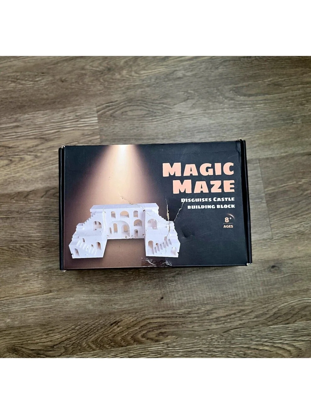 Magic Maze Building Blocks, 980 PCS Transformable Castle Folds into Cube